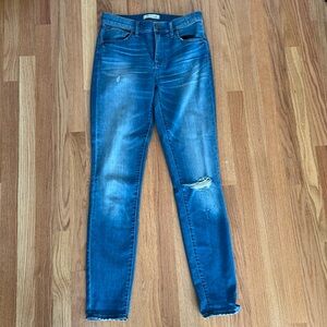Madewell medium wash skinny jeans